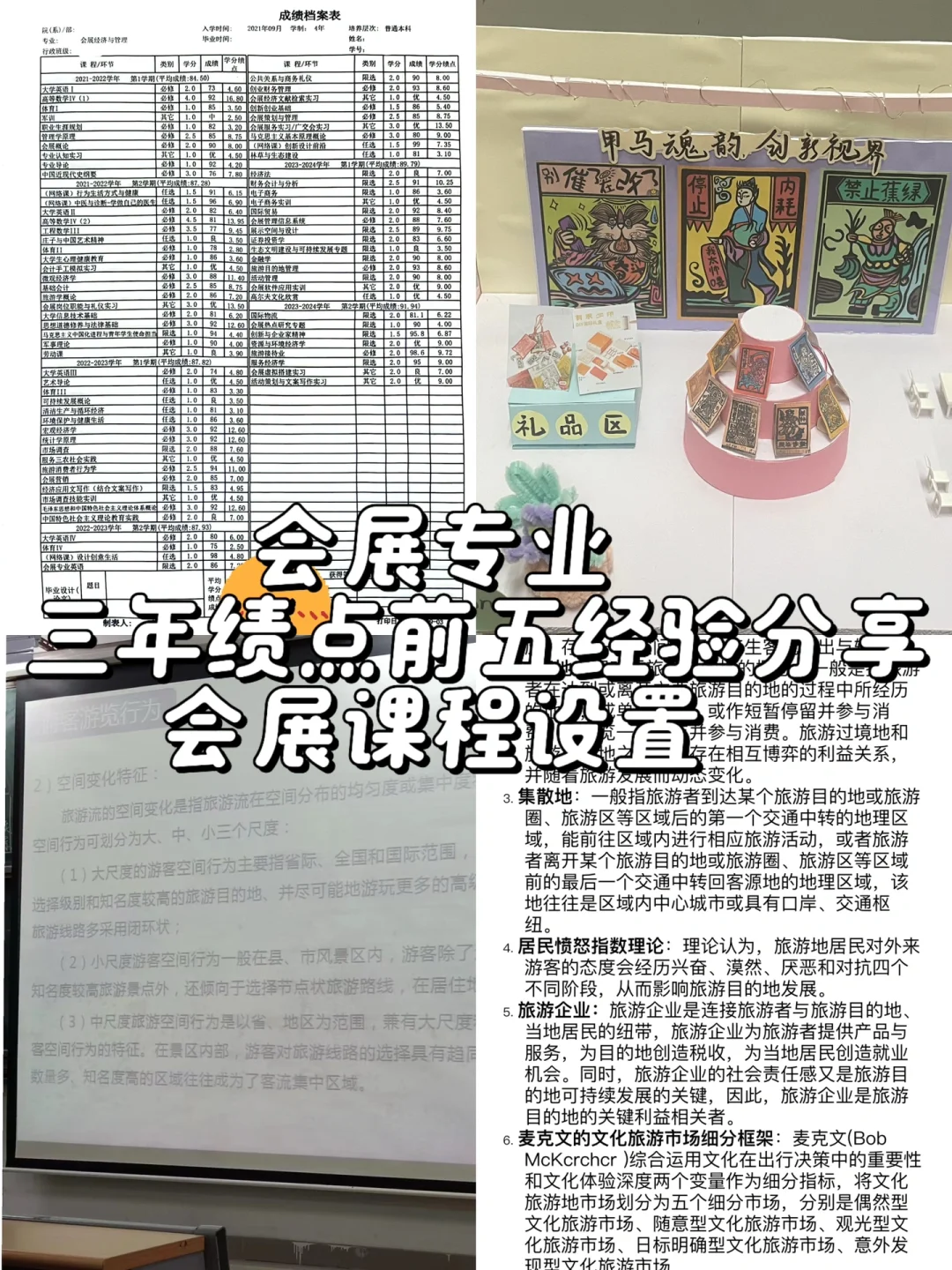 会展专业｜三年绩点前五经验分享及课程设置