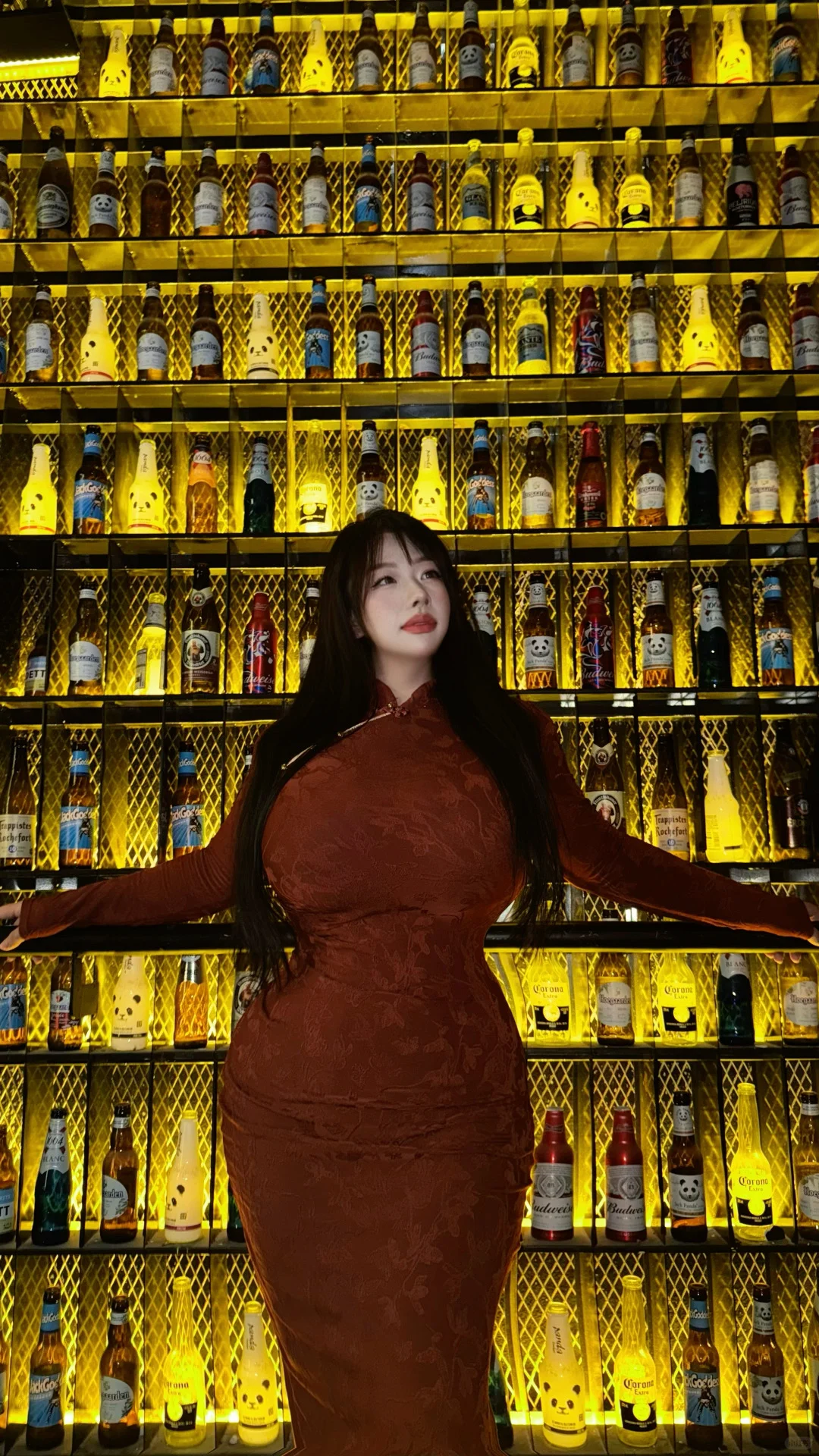 春节最爱bbw红色旗袍