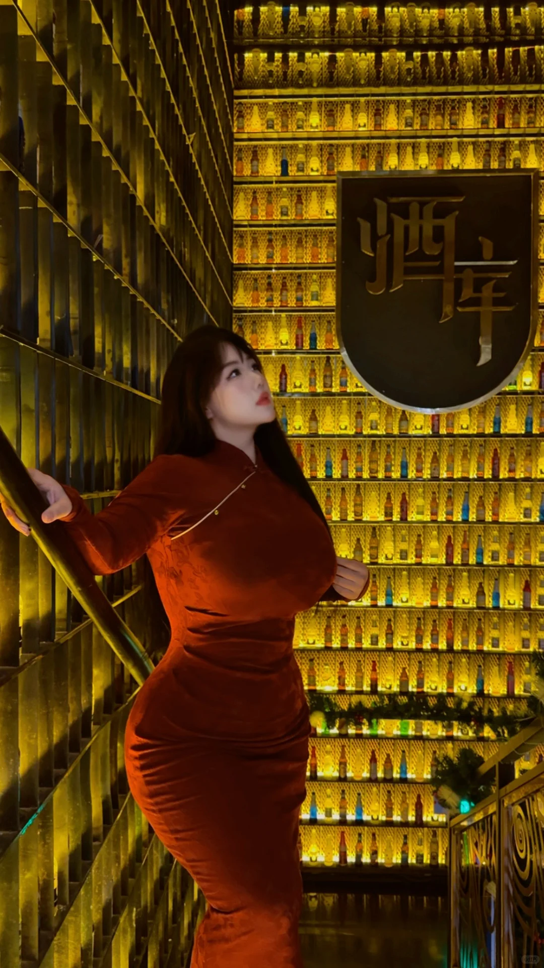 春节最爱bbw红色旗袍