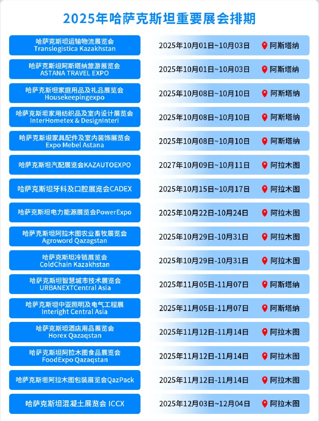 ??展会｜汇总来了！码住❕