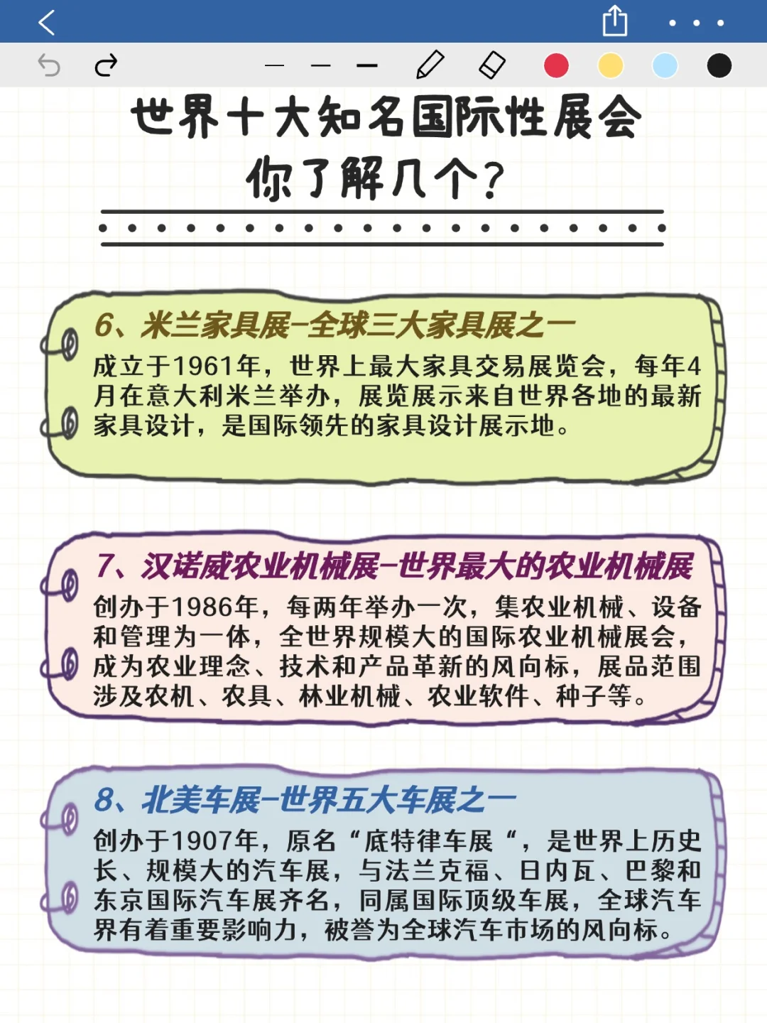 世界十大国际会展项目，你知多少?