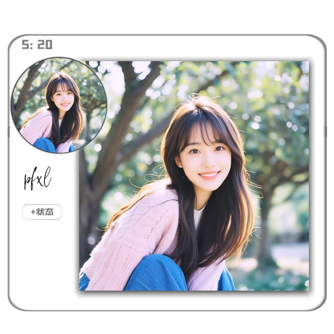 春天粉色系女生头像