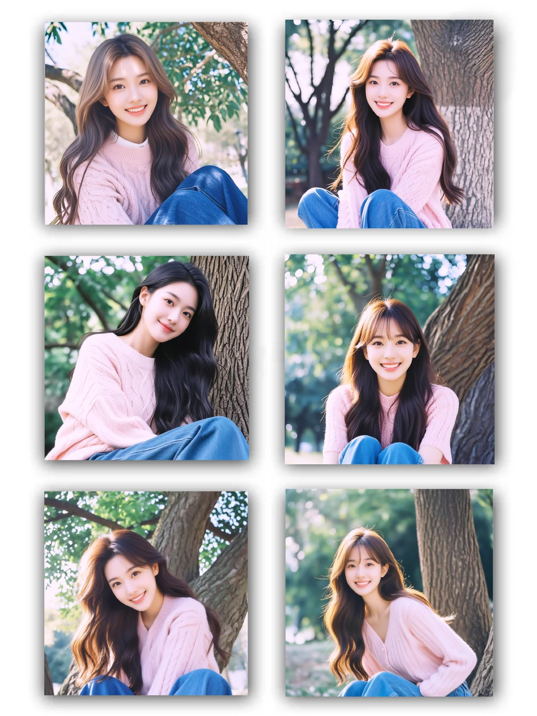 春天粉色系女生头像