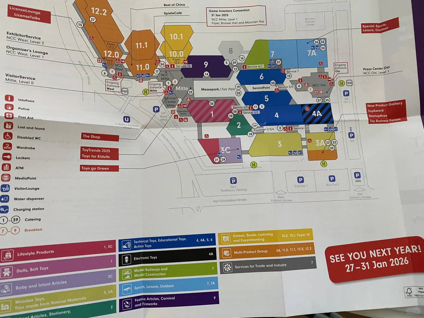 2025，纽伦堡玩具展，展会地图。
