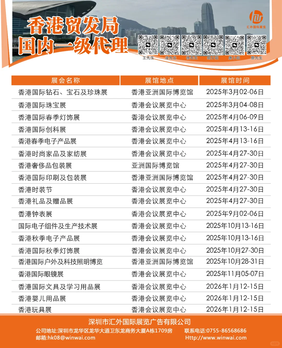 2025年香港展会推荐