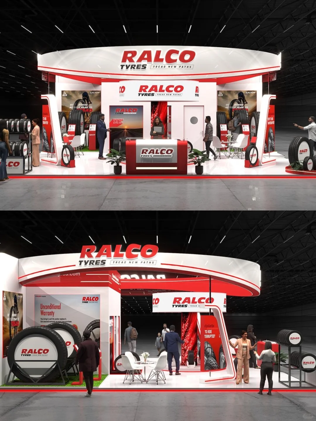 在海外展会现场被惊艳到了～巴黎展台方案！