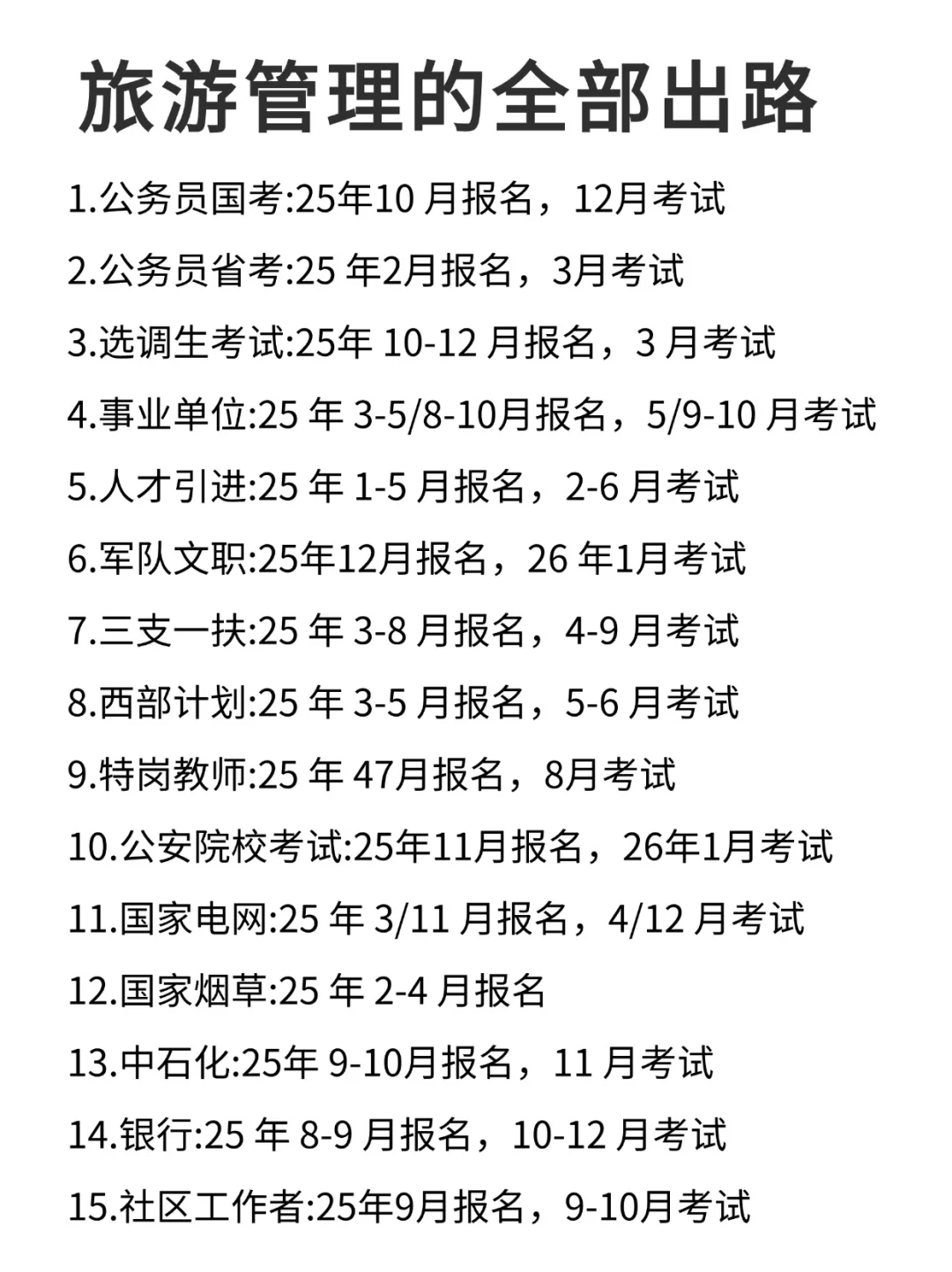 旅游管理专业今年考公简直赢麻了.....