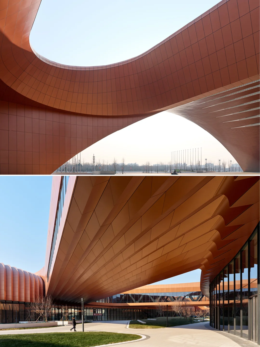 交织的紫金“丝带”?扎哈事务所新作首都国展