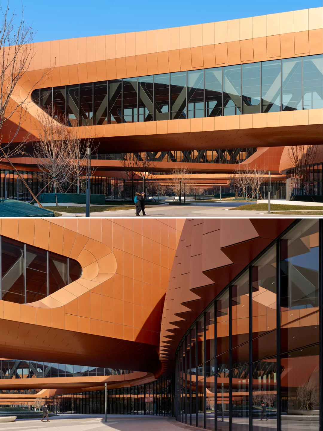 交织的紫金“丝带”?扎哈事务所新作首都国展