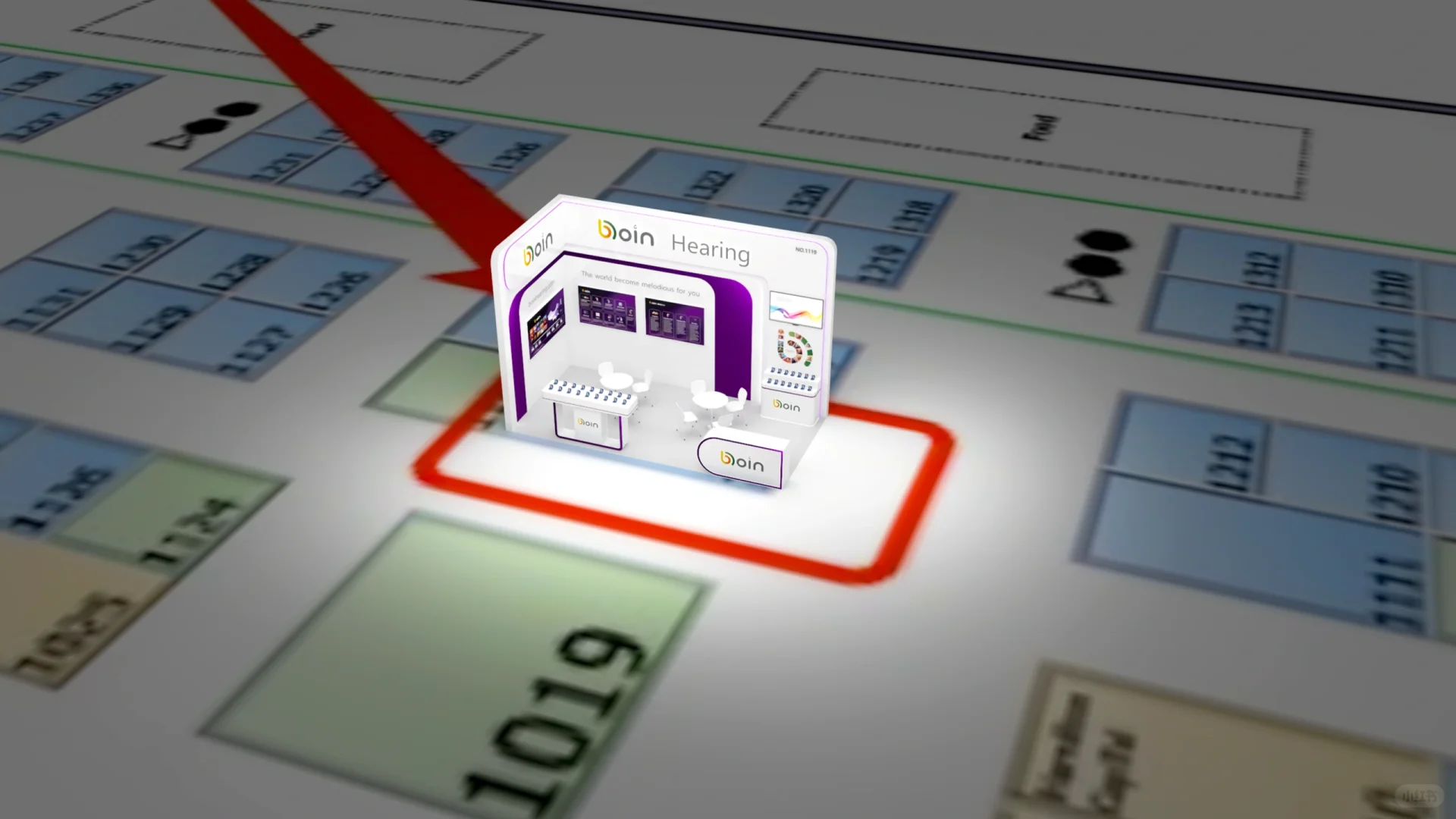 ?美国展会设计搭建|博音听力展台设计方案