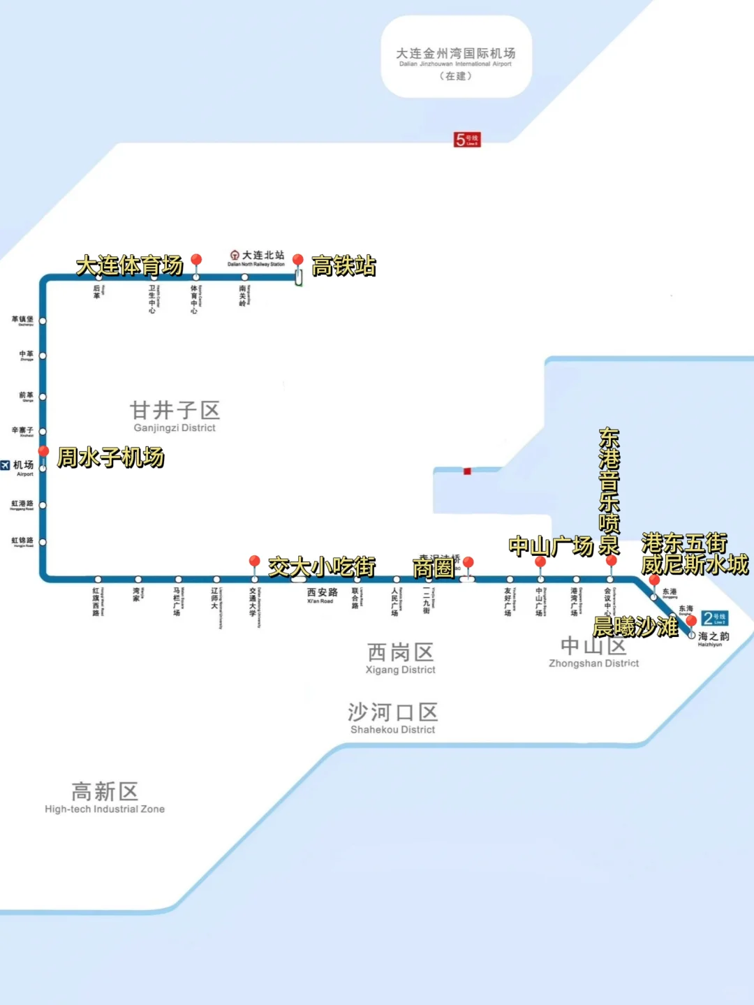 大连地铁沿线景点攻略 |省钱又省心?