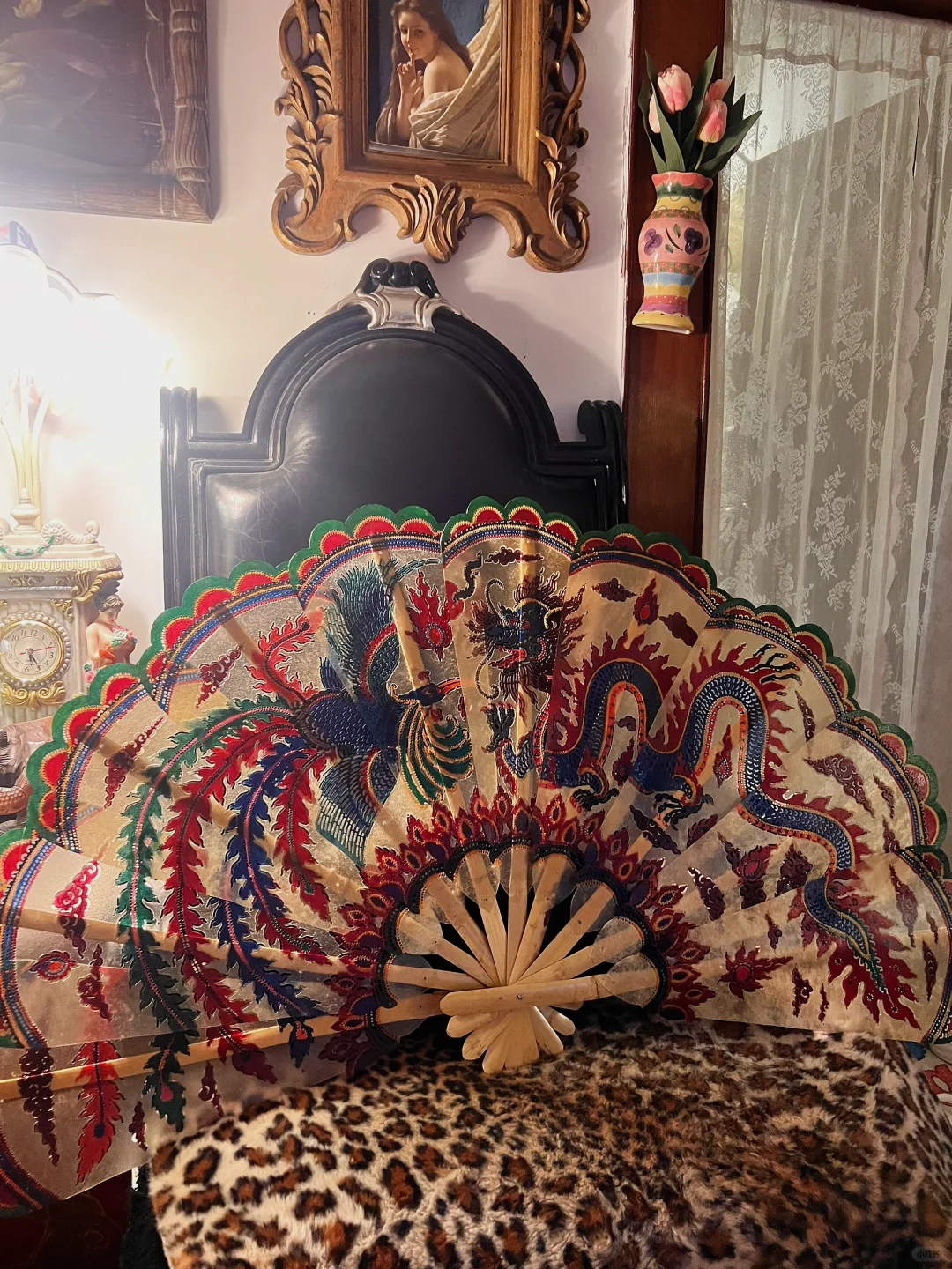 东盟博览会上淘的泰国水牛皮扇！