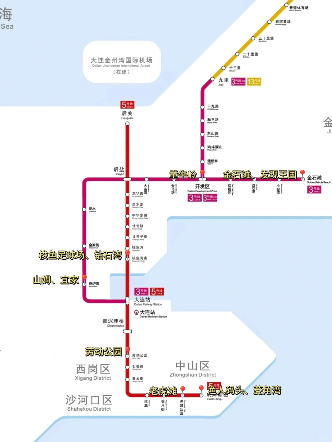 大连地铁沿线景点攻略 |省钱又省心?