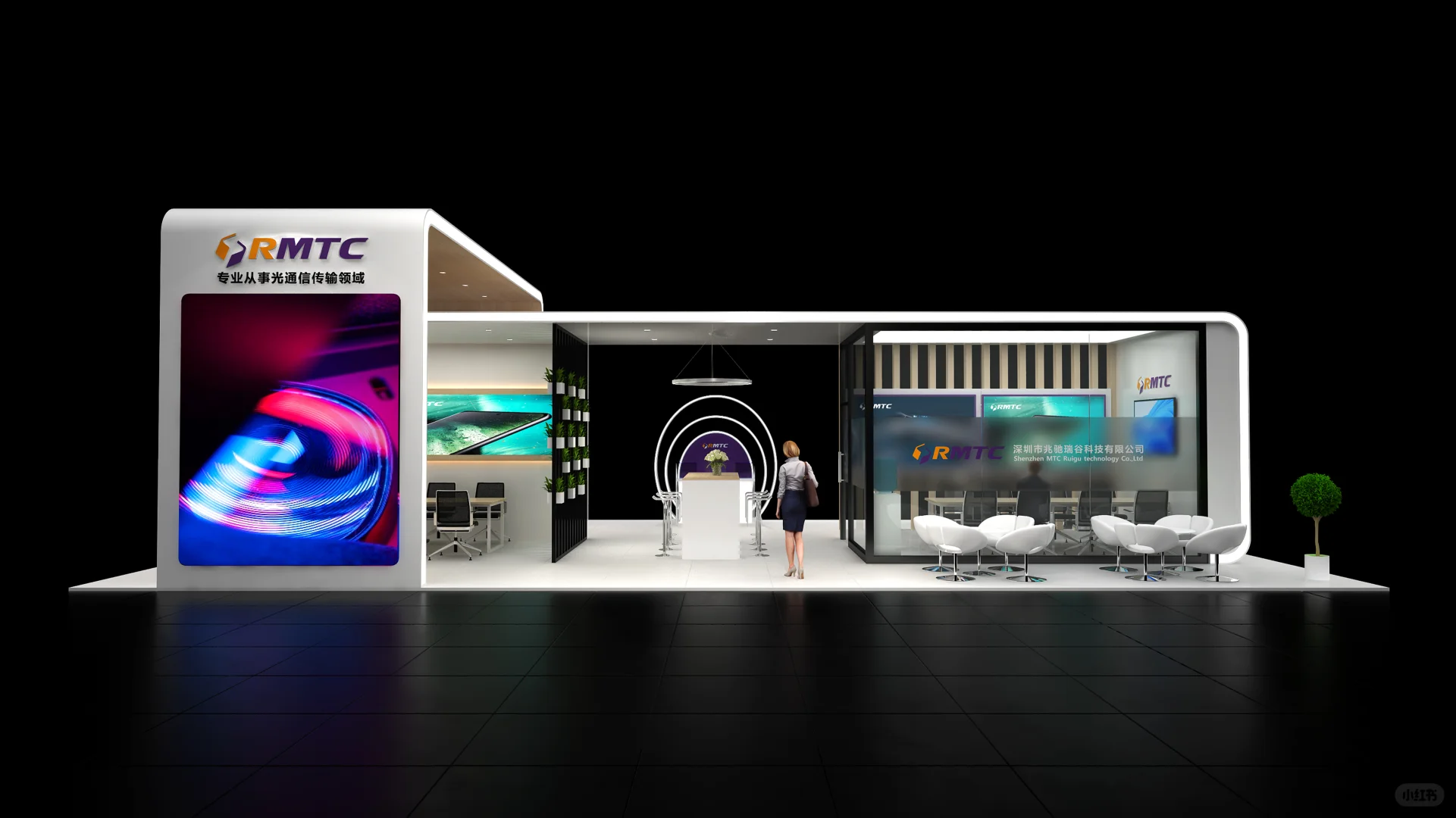 ?光博会｜白色+木纹+绿植，细节控狂喜！