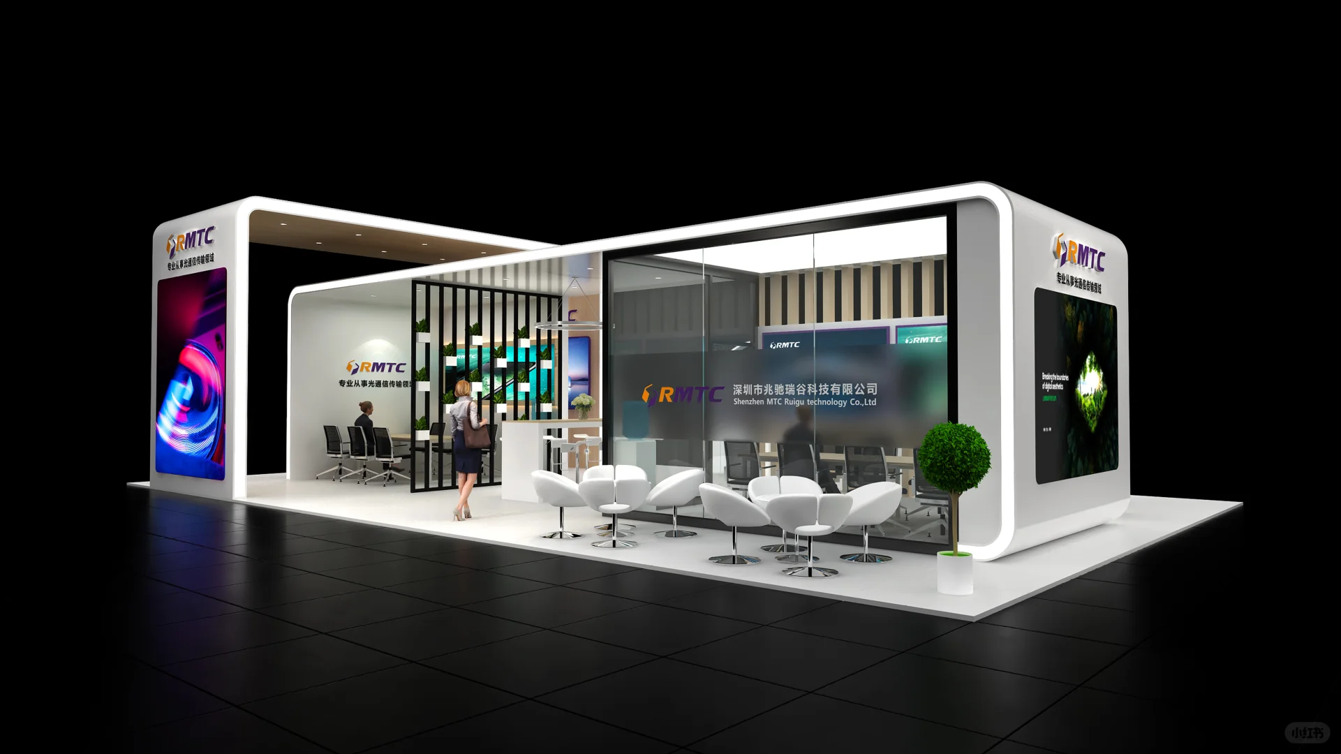 ?光博会｜白色+木纹+绿植，细节控狂喜！