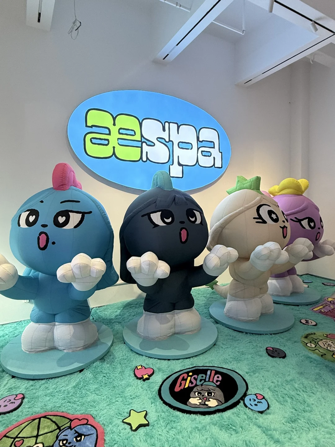 Aespa广州快闪展览布置得好好✅还得是美术馆