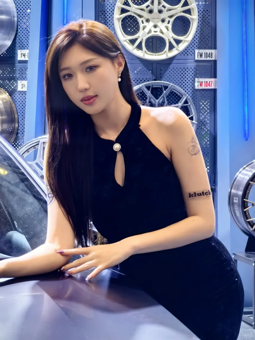 九州汽车生态博览会的模特们