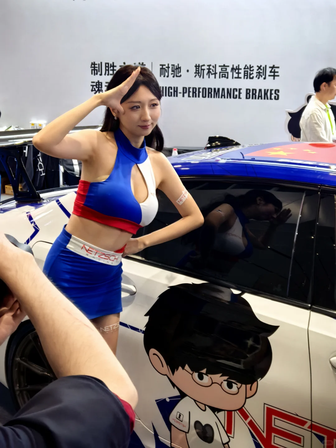 九州汽车生态博览会的模特们