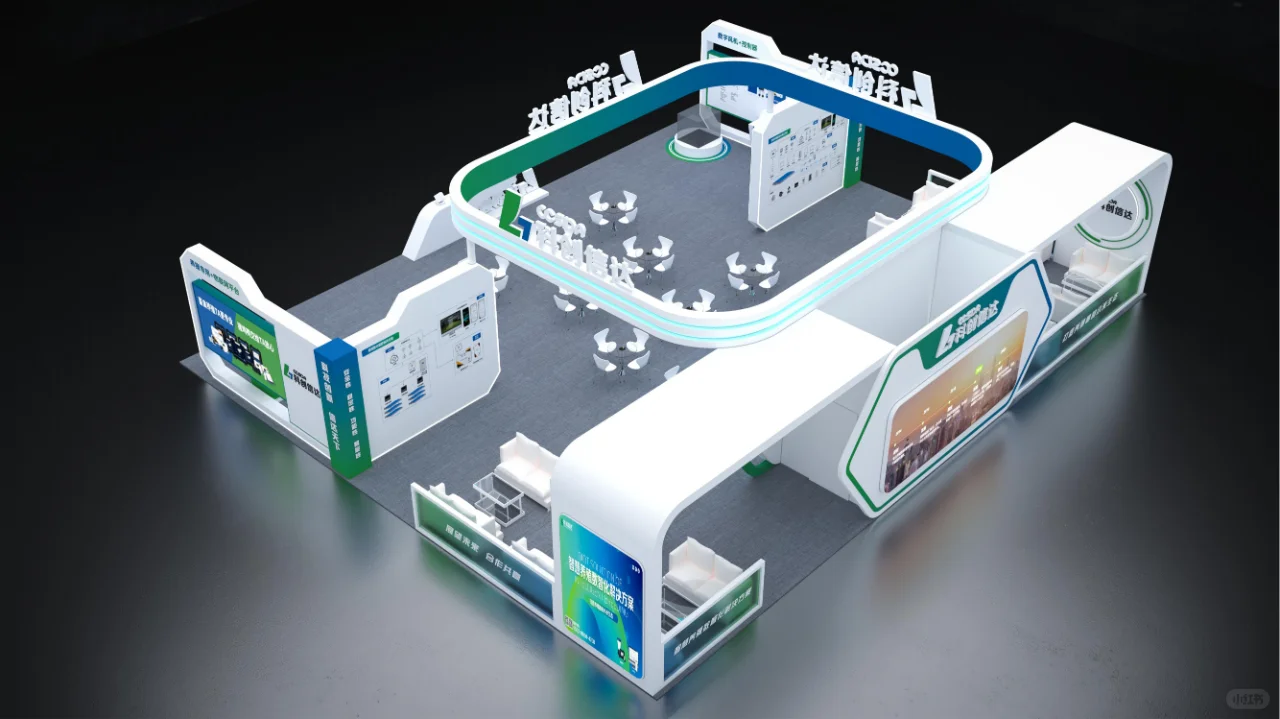 畜牧展 |科技风?️通透|展台设计搭建!