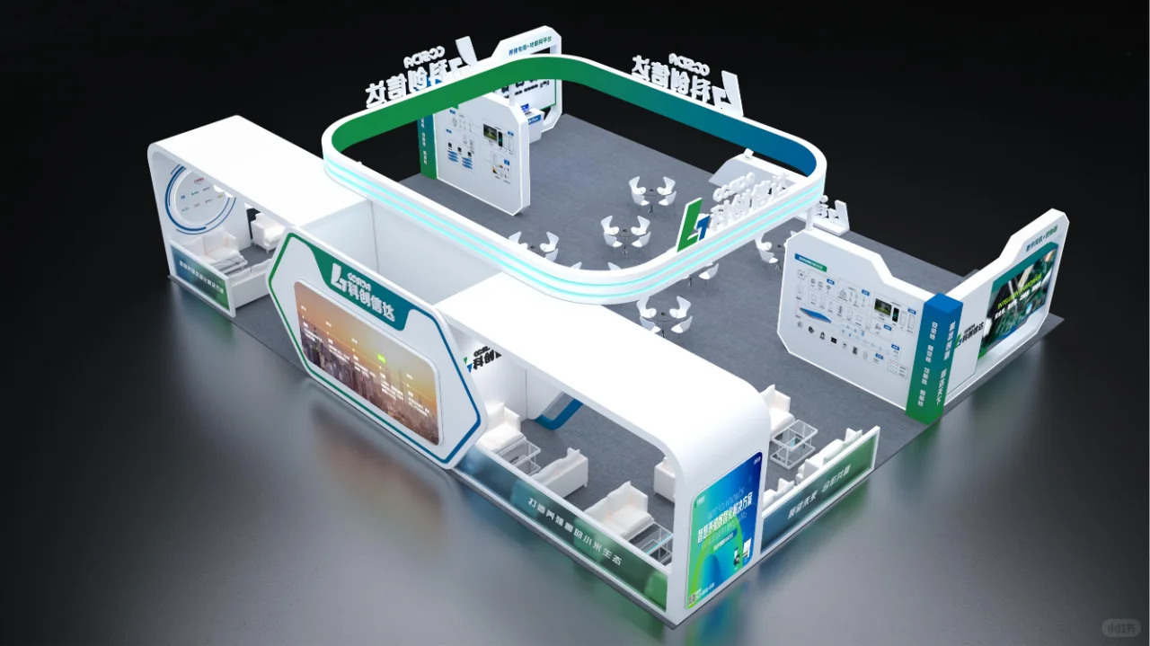 畜牧展 |科技风?️通透|展台设计搭建!