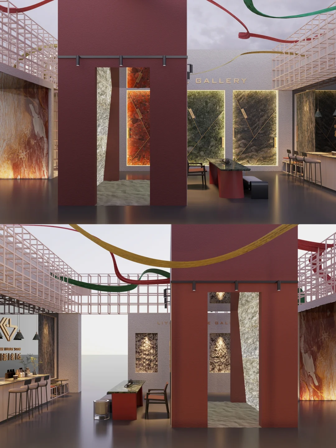 奢石展厅这么做太美了