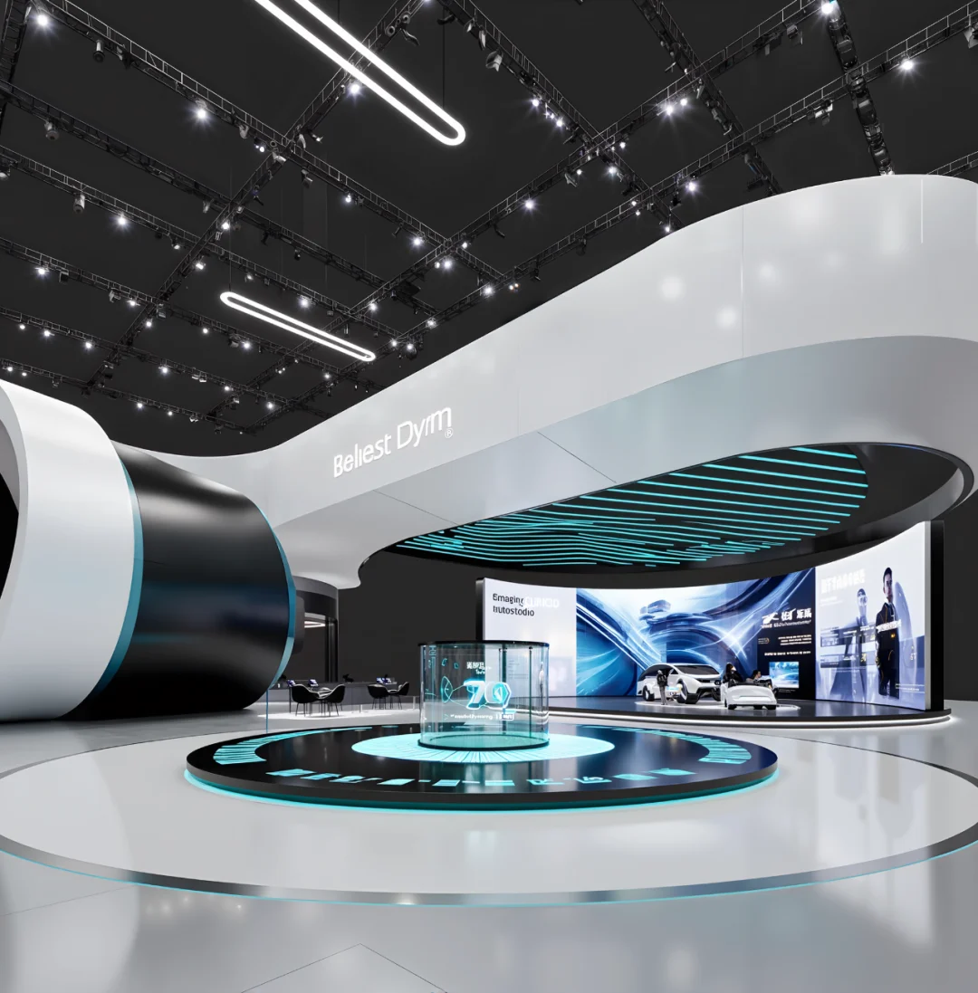 AIGC-展览设计 | 嚯 ❗️科技感满满的展厅