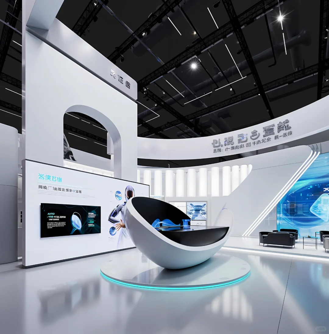 AIGC-展览设计 | 嚯 ❗️科技感满满的展厅