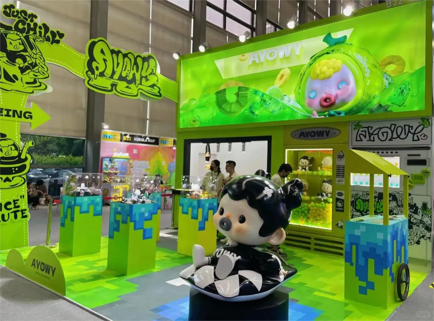 潮趣满满潮玩展！重庆展会展台美陈制作搭建