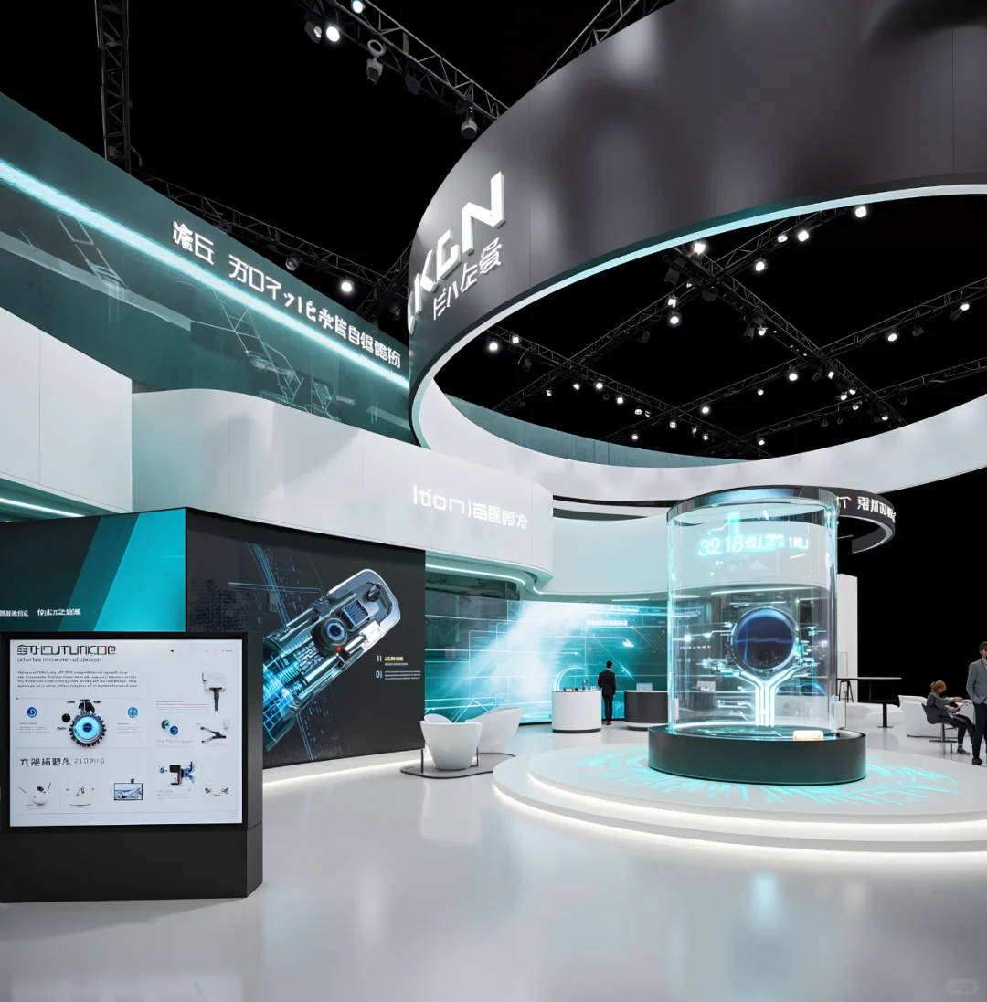 AIGC-展览设计 | 嚯 ❗️科技感满满的展厅