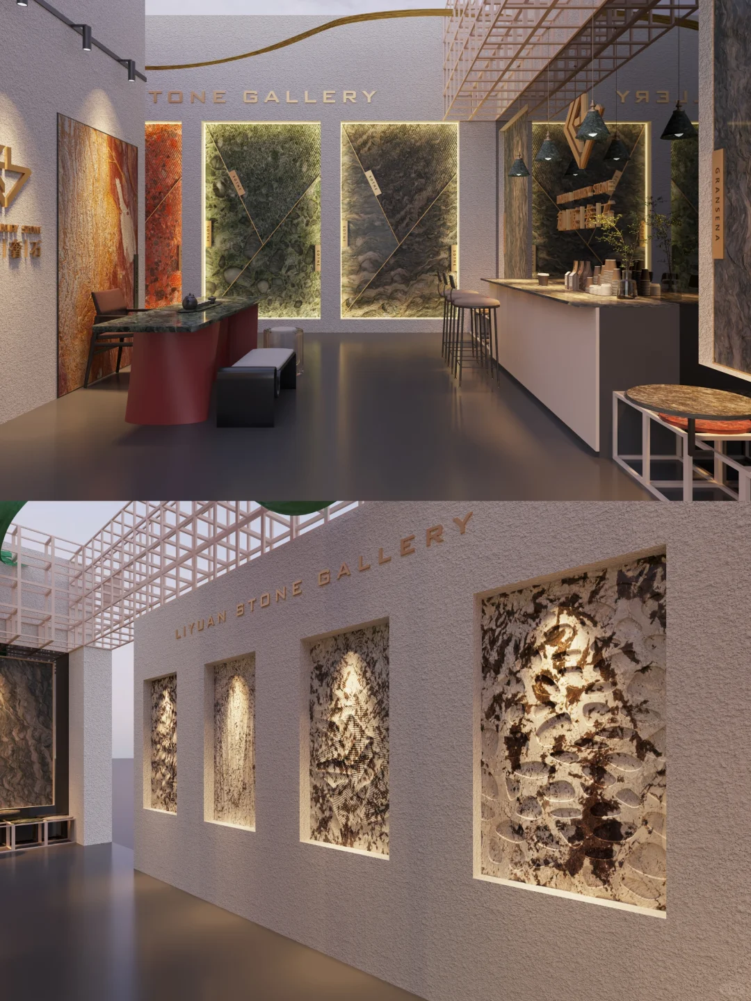 奢石展厅这么做太美了