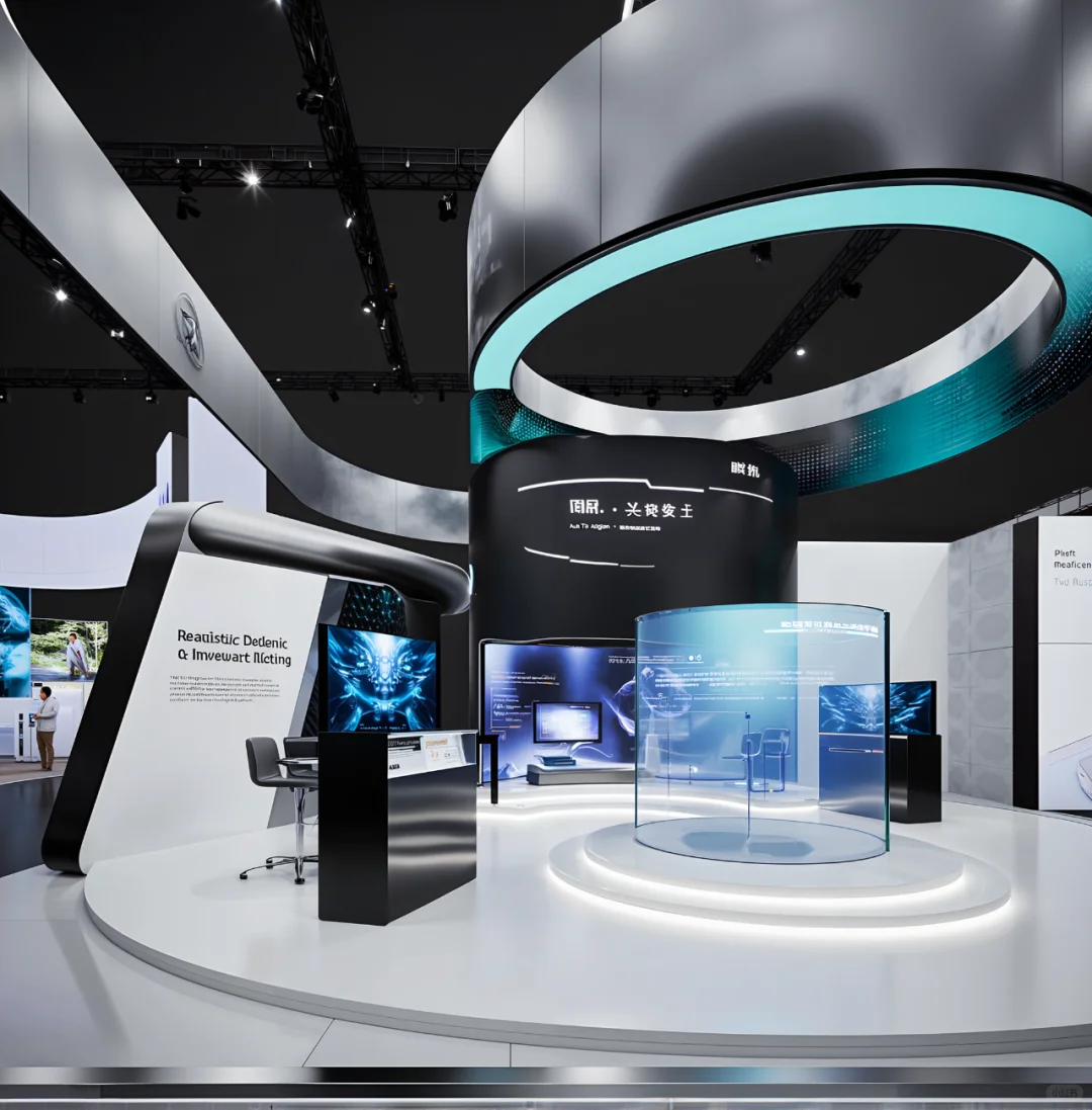 AIGC-展览设计 | 嚯 ❗️科技感满满的展厅