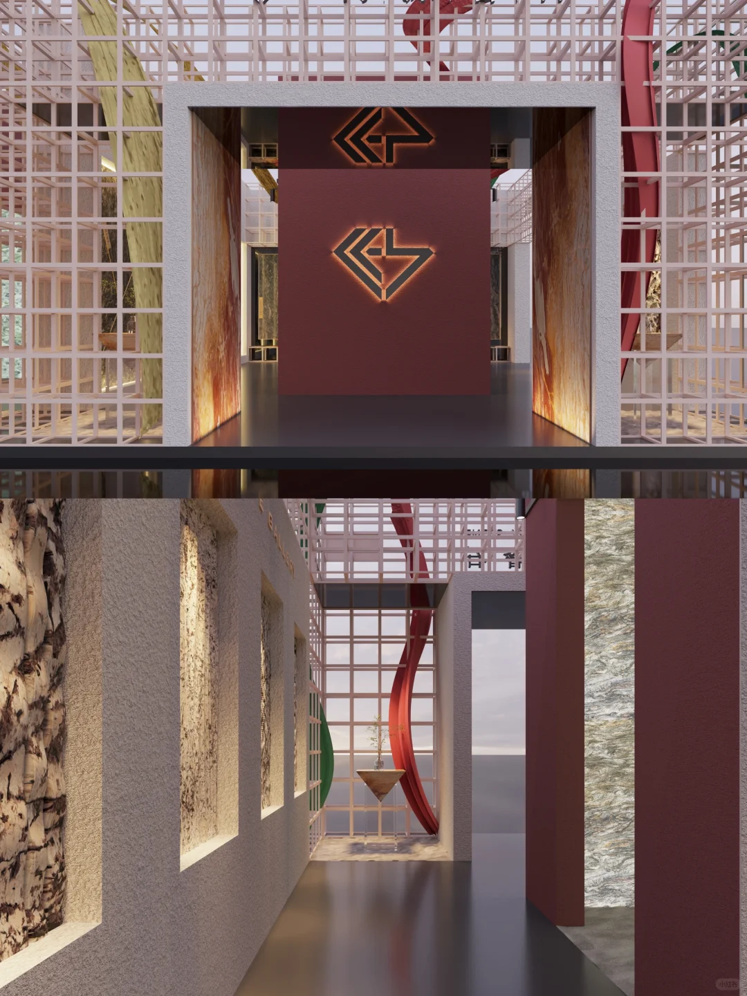 奢石展厅这么做太美了