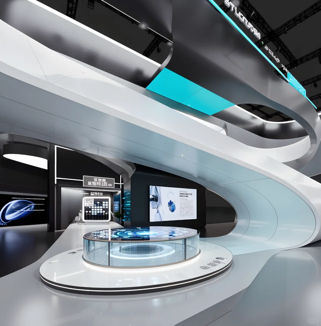 AIGC-展览设计 | 嚯 ❗️科技感满满的展厅