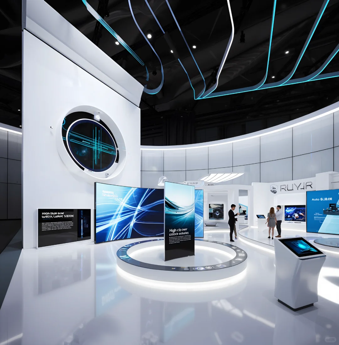 AIGC-展览设计 | 嚯 ❗️科技感满满的展厅