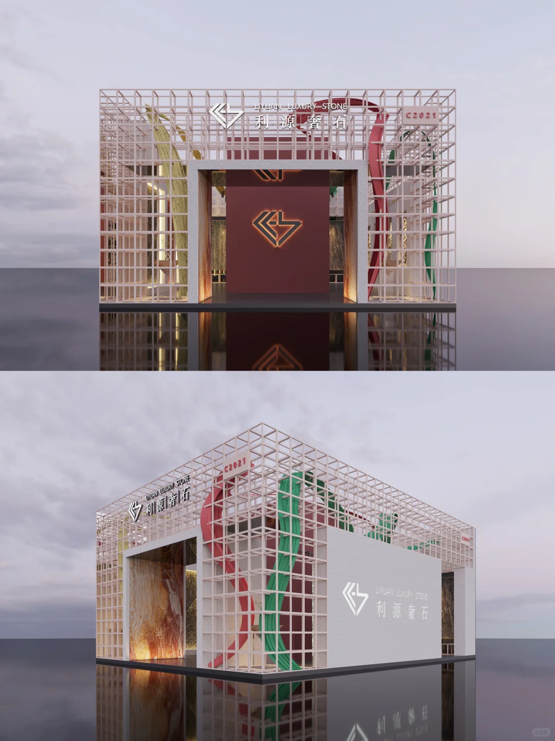 奢石展厅这么做太美了