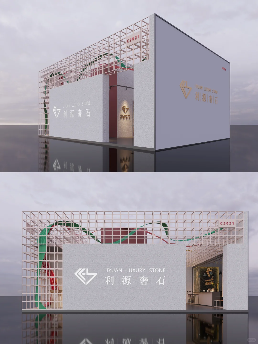 奢石展厅这么做太美了