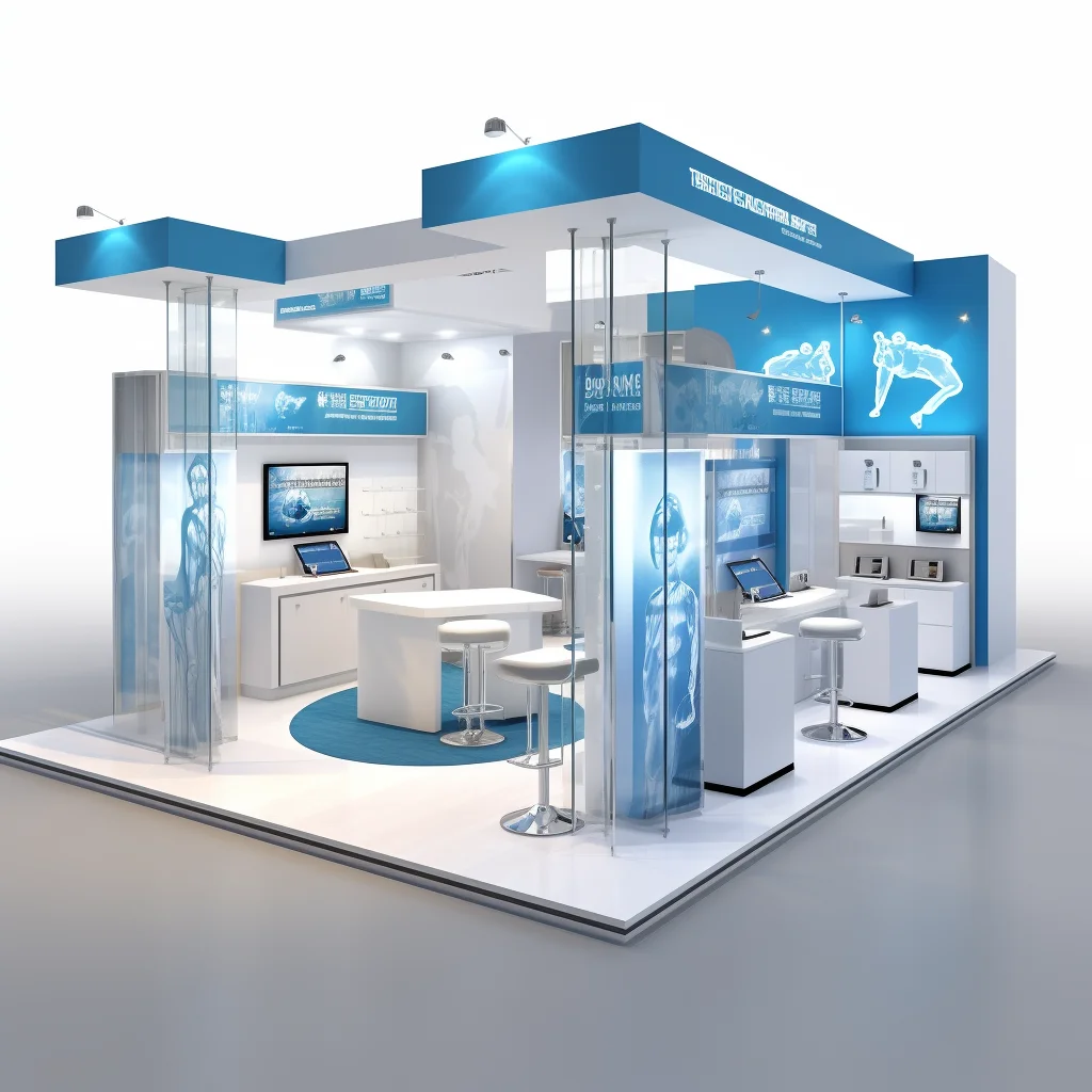 016｜挑战100天100套展台案例｜医疗科技展位