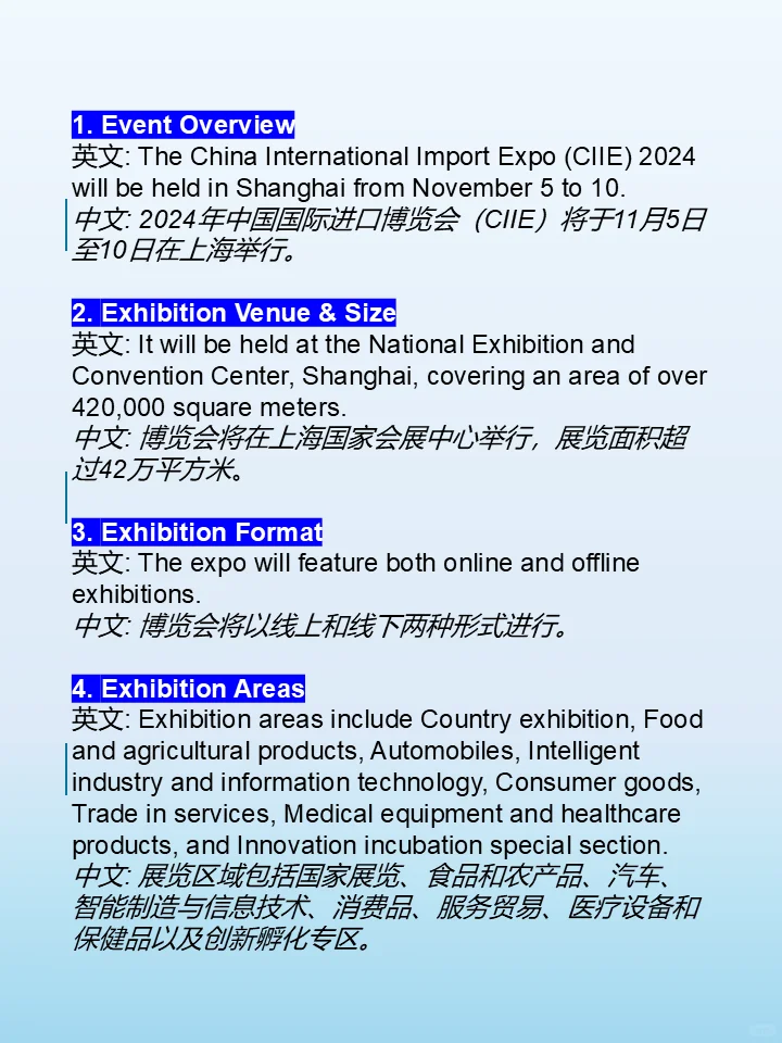 10个有关2024年进博会的知识
