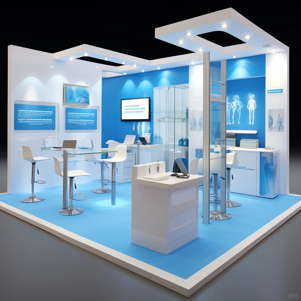 016｜挑战100天100套展台案例｜医疗科技展位