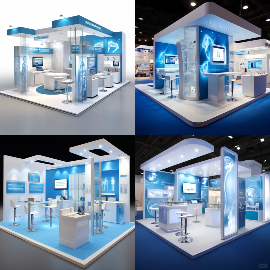 016｜挑战100天100套展台案例｜医疗科技展位