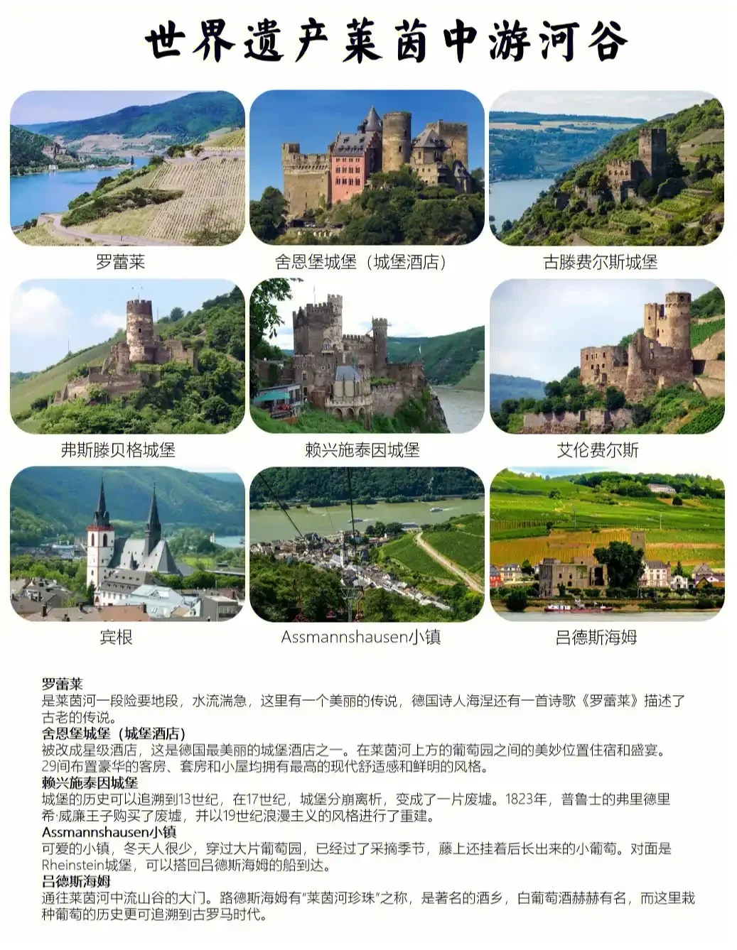 读图笔记：世界遗产莱茵河谷