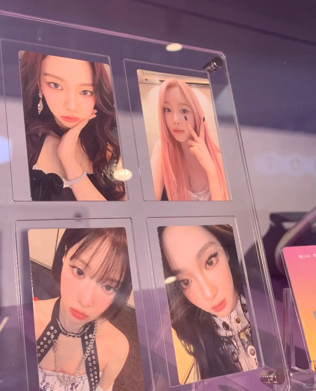 aespa 广州展会小卡翻面