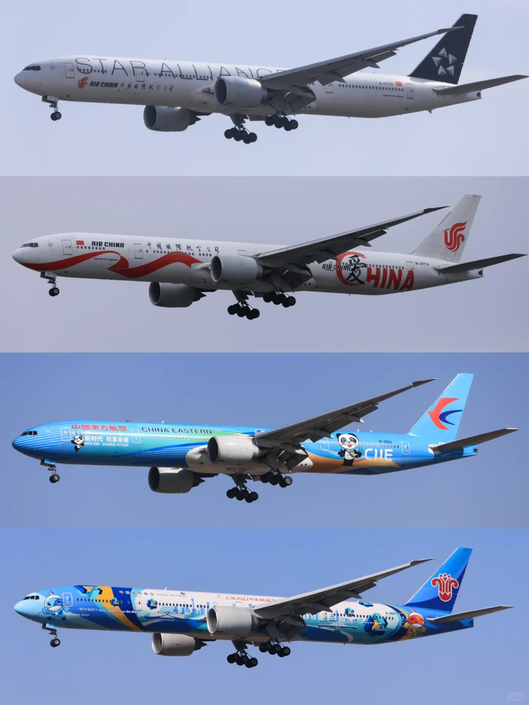 国内航司4架77W彩绘合辑