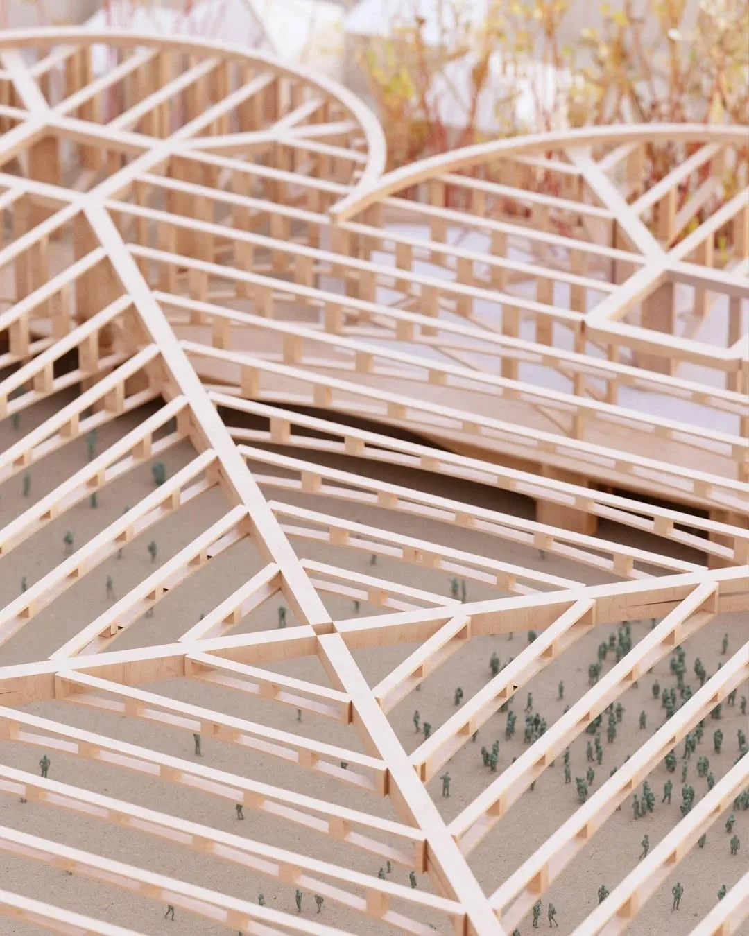 木梁交错展巧思，圆环会展藏新意