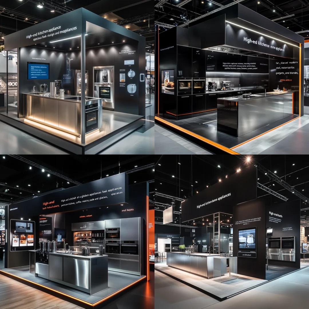 029｜挑战100天100套展台案例｜高端厨房家电