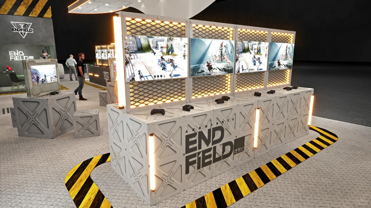 国际数码互动娱乐展~展台设计效果图