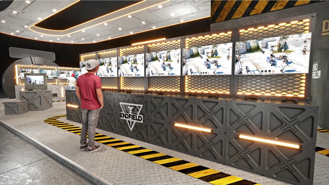 国际数码互动娱乐展~展台设计效果图