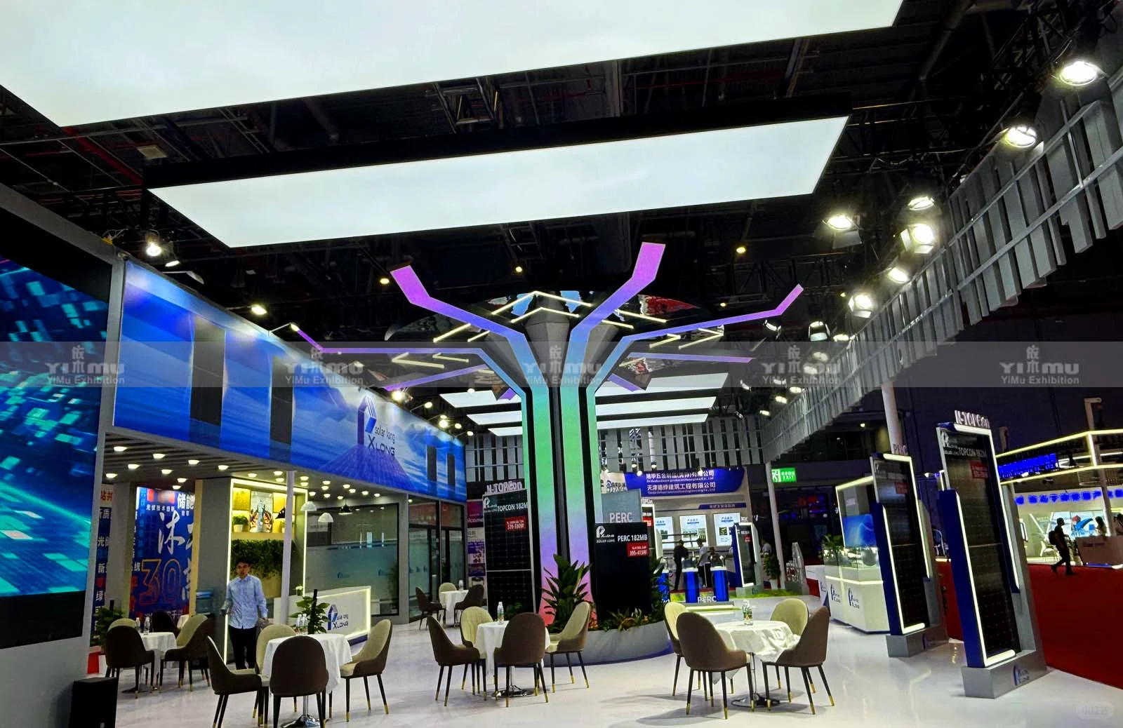 SNEC光伏展325平展台搭建案例分享