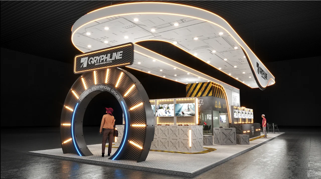 国际数码互动娱乐展~展台设计效果图