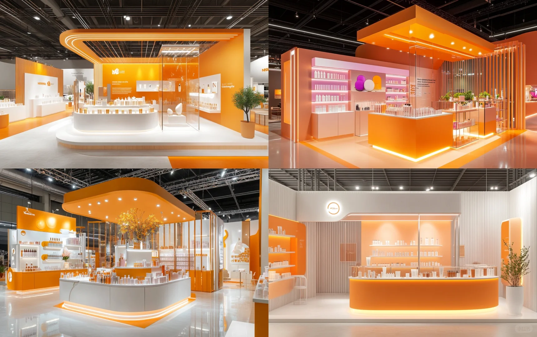 035｜挑战100天100套展台案例｜化妆品原料展